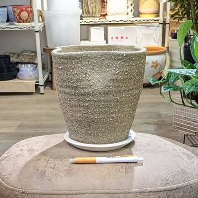 ( 175 ) 内径 約14cm 高さ 約19cm (受皿付・鉢底穴あり)