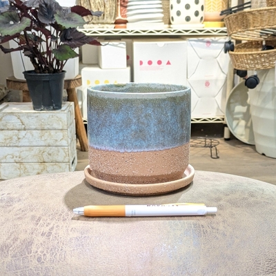 【 30 】内径 約11cm 高さ 約10cm (受皿付・鉢底穴あり)