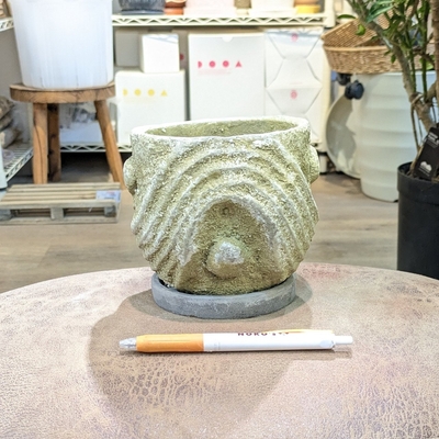 【 119 】内径 約11cm 高さ 約11cm (受皿付・鉢底穴あり)
