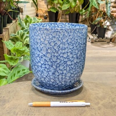 【 180 】内径 約14cm 高さ 約15.5cm (受皿付・鉢底穴あり)