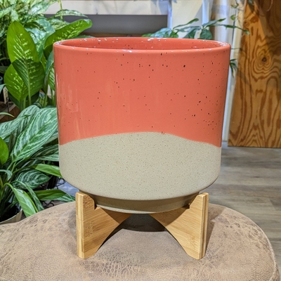 【鉢カバー】( 197 )【容器部分のみ：内径 約24cm 高さ 約22cm】全高 約29cm (受皿無し・鉢底穴無し)  8.400円の30%OFF &rarr; 5.880円