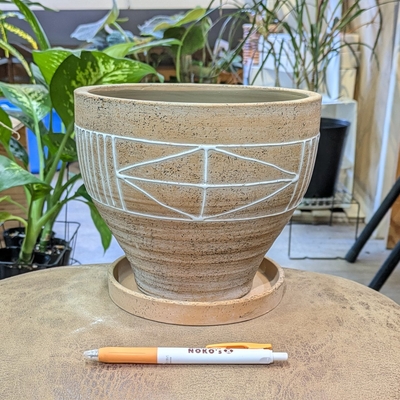( 202 ) 内径 約17cm 高さ 約16.5cm (受皿付・鉢底穴あり)