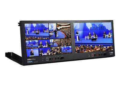 【お取寄せ】datavideo TLM-102K【4K対応 10.1インチワイド液晶2連モニター(4Uラックマウント型)】
