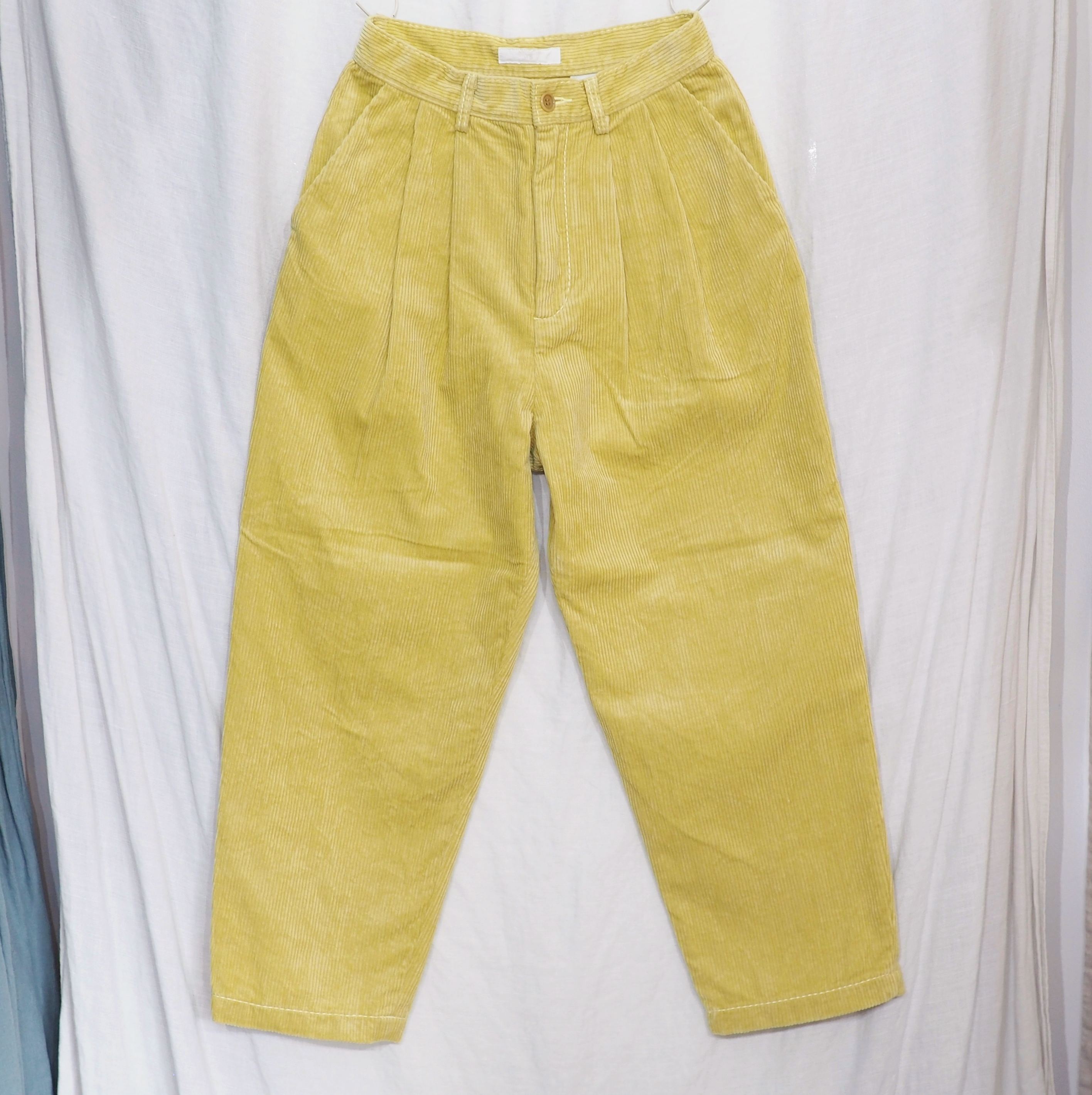 新品】homspun イエローのコーデュロイパンツ 【公式通販】