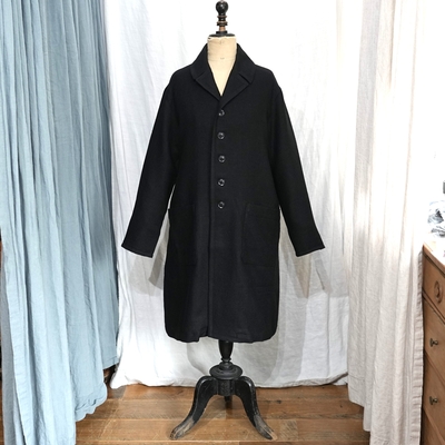 ジャンゴアトゥール　シュペリュール シェットランドウール リネン ダスターコート シェットランドブラック