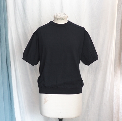 ホームスパン　30/1 天竺 クルーネック プルオーバー　#6553　ブラック　2026年モデル