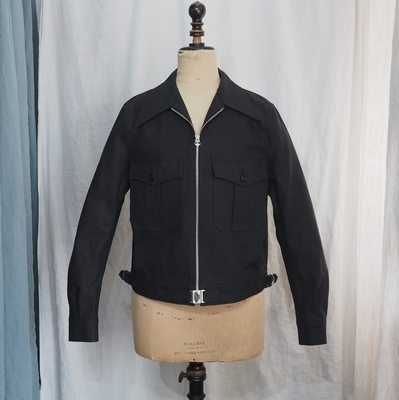 アジャスタブルコスチューム　ワイルド ツイル　フレンチ サイクリスト ジャケット　AJ-224　ブラック