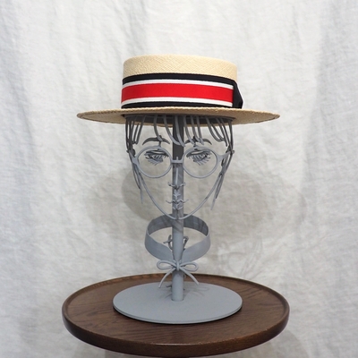 アジャスタブルコスチューム　エクアドル プレミアム パナマ ボーター ハット AHT-007　トリコロール