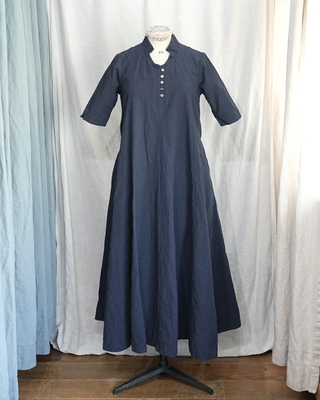 ジャンゴアトゥール　クラシック ボタニカル ドレス ネイビー