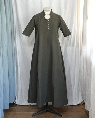 ジャンゴアトゥール　クラシック ボタニカル ドレス オリーブ