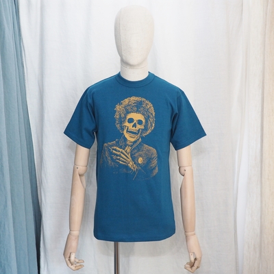 フリーホイーラーズ　プリントＴシャツ &ldquo;STONE FREE&rdquo;  リバー ブルー