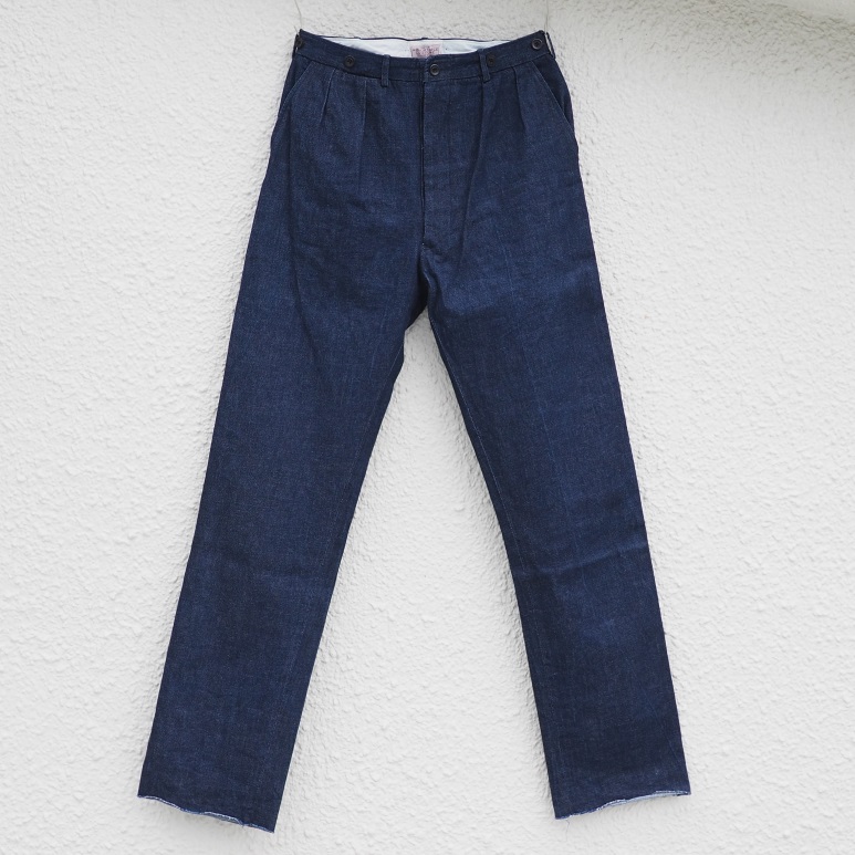 【baison】2 Pleats Twill&デニムトラウザーズ STEVEN ALAN スラックス 「Steven Alan」 13.5oz デニム イン