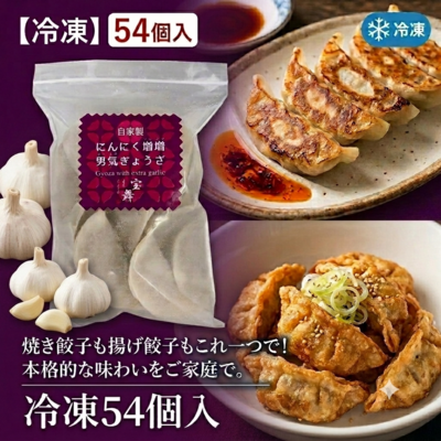 お徳用 にんにく増増男気ぎょうざ(冷凍54個入)