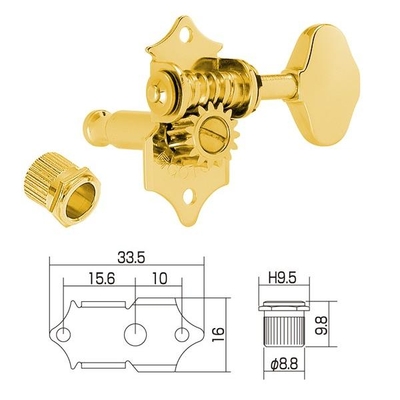 【送料無料】【ギターパーツ】【ペグ・マシンヘッド】　 【GOTOH】両側タイプ用マシンヘッド　SE780-06M/GG-L3+R3