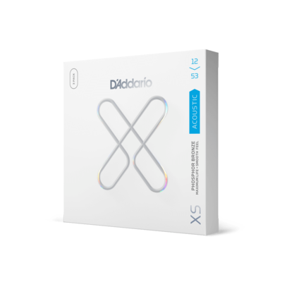 【メール便・送料無料】【3セットパック】D'Addario LIGHT .012-.053 XSAPB1253-3P アコースティックギター弦 XS コーティング弦 フォスファーブロンズ 