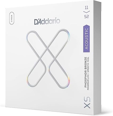 【メール便・送料無料】【3セットパック】D'Addario CUSTOM LIGHT .011-.052 XSAPB1152-3P アコースティックギター弦 XS コーティング弦 フォスファーブロンズ
