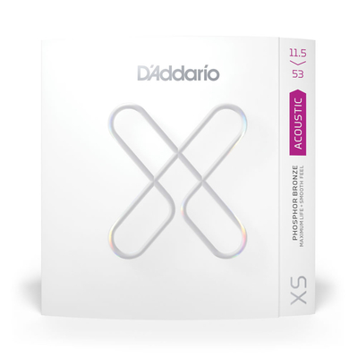 【メール便・送料無料】D'Addario アコースティックギター弦 XS コーティング弦 フォスファーブロンズCUSTOM LIGHT LIGHT PLUS .0115-.053 XSAPB11553