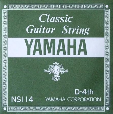【メール便・送料無料】【12セット】【YAMAHA】クラシックギター用バラ弦　NS114　D-4th 0.78mm×12