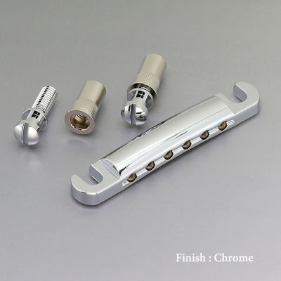 【メール便・送料無料】【GOTOH】エレキギター用テイルピース　GE101A-T / C クローム【ギターパーツ】