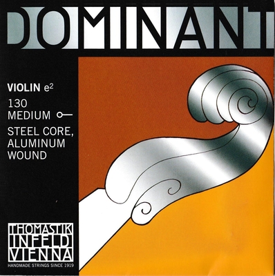 【送料無料・メール便】【DOMINANT】トマスティーク ヴァイオリン弦 E線 スチール・アルミ巻 130 ドミナント