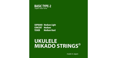 【送料無料・メール便】MIKADO STRINGS[BASIC TYPE-2] ウクレレ弦 ミカドストリングス