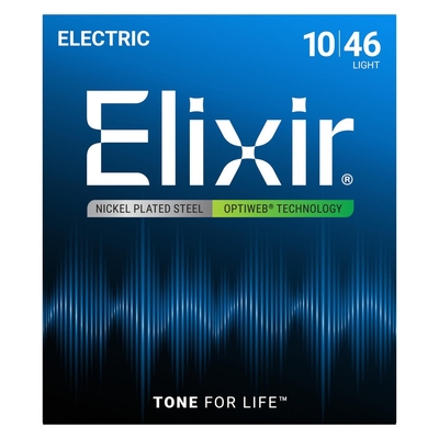 【お買い得2セット】【メール便発送】【Elixir（エリクサー）　エレキギター弦 】 OPTIWEB Light .010-.046 #19052×2