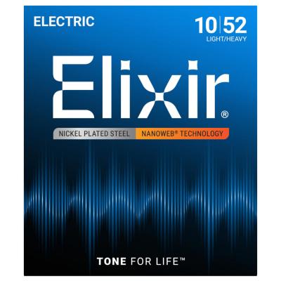 【お買い得2セット】【メール便】 【Elixir（エリクサー） エレキギター弦】 ナノウェブ　ライトヘビー #12077×２