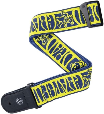 【送料無料】【D'Addario】ギターストラップ Grateful Dead Woven Strap Dancing Bears 50GD02 Yellow/Navy 【国内正規品】ダダリオ