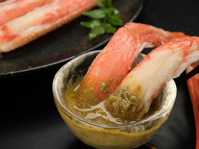 カニ姿ならではの「濃厚かに味噌」