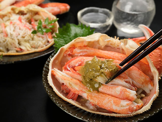 カニ姿ならではの「濃厚かに味噌」