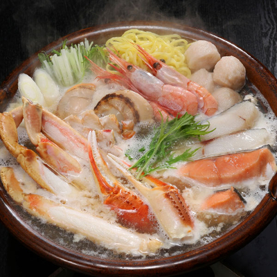 かにと北海鍋セット（みそ鍋つゆ付き）