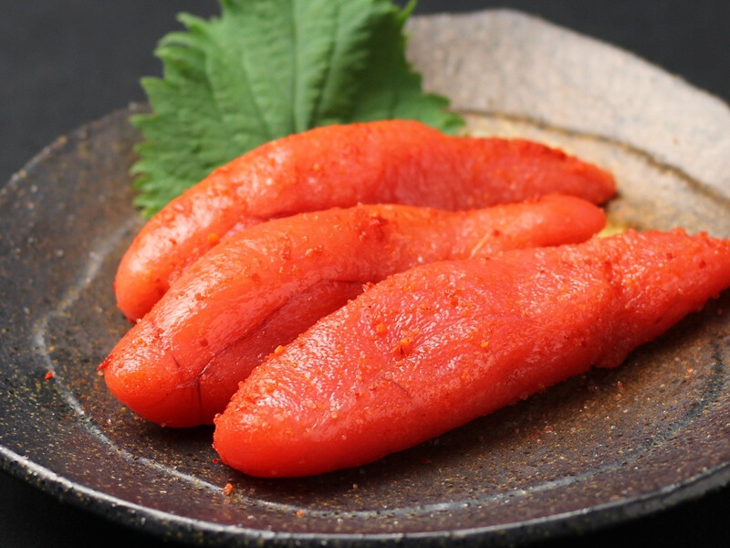 独自のタレで漬け込んだ、マイルド明太子