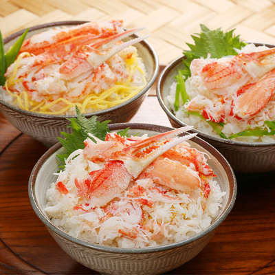 北海道産オオズワイガニかに丼の具120g&times;3パック