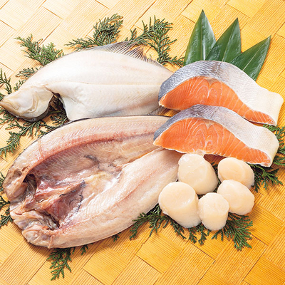 北のうまいもの詰合せ（ホッケ・ホタテ・鮭・宗八かれい）