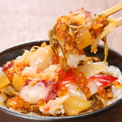 北海道7種の海鮮松前漬け丼100g&times;4パック