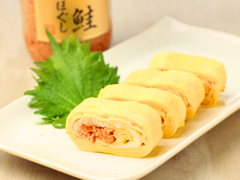 焼鮭のだし巻き卵