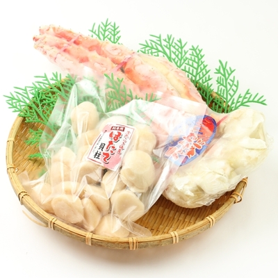 本たらばがに・刺身ホタテ貝柱セット