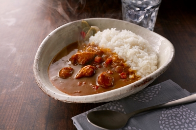 福岡「博多華味鳥」料亭のカレーセット