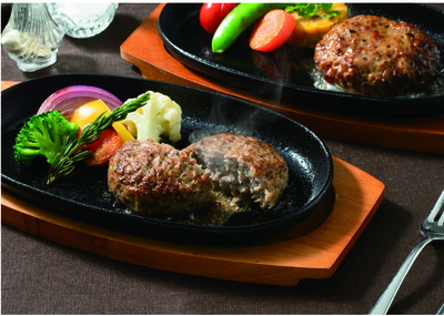 兵庫・神戸「バルティロ」神戸牛入りハンバーグとサーロイン入りハンバーグ