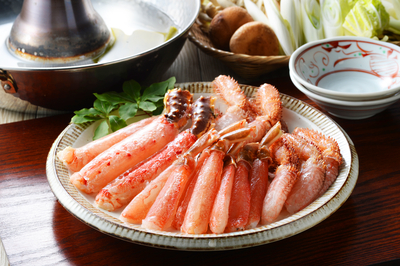 かにしゃぶ３種食べ比べ