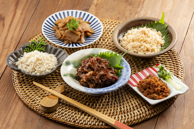 福岡・宗像「仕出しふか田」仕出し屋のごはんのお供セット