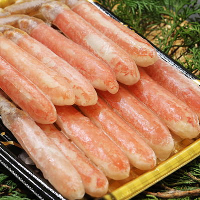 【生食用】生ずわいがに 棒ﾎﾟｰｼｮﾝ〈500g・冷凍〉ロシア産