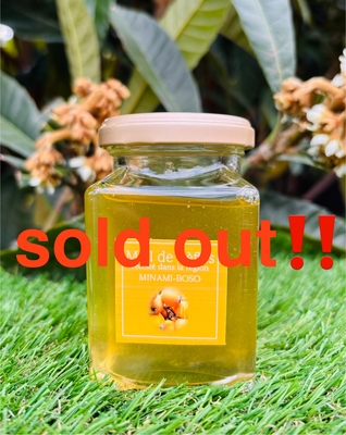 完売　新　びわはちみつ 180ｇ