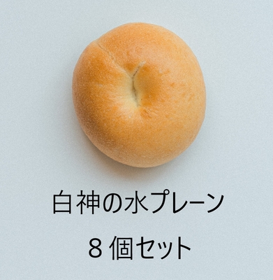白神の水プレーンベーグル８個セット