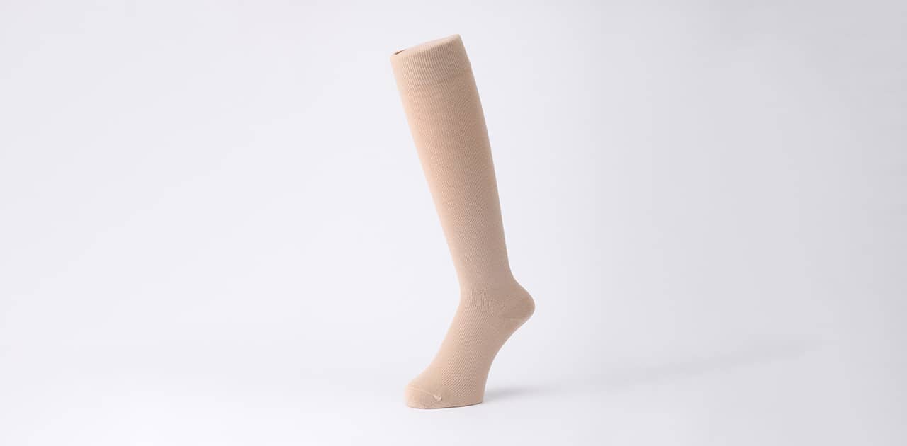 サニレグ・ウィークソックス（弱圧）ベージュ | GILOFA HOUSE