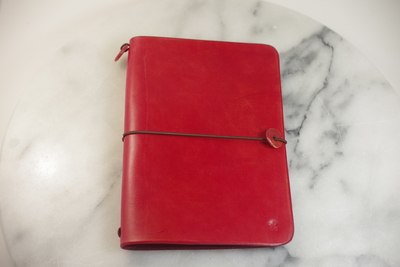 ノートブックカバー　2508-A6-Red