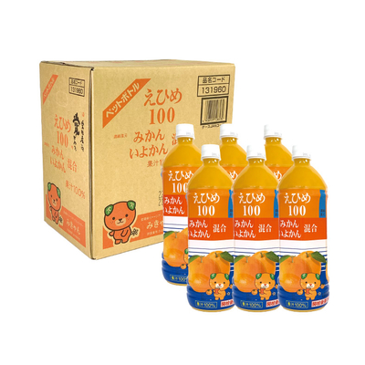 No.46 えひめ100みかんいよかん 混合果汁100％ 1000ml&times;6本入（10％OFF対象外）