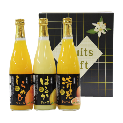 No.61 西宇和スマルジュースセット（清見・しらぬひ・はるか）果汁100％ 720ml&times;3本入