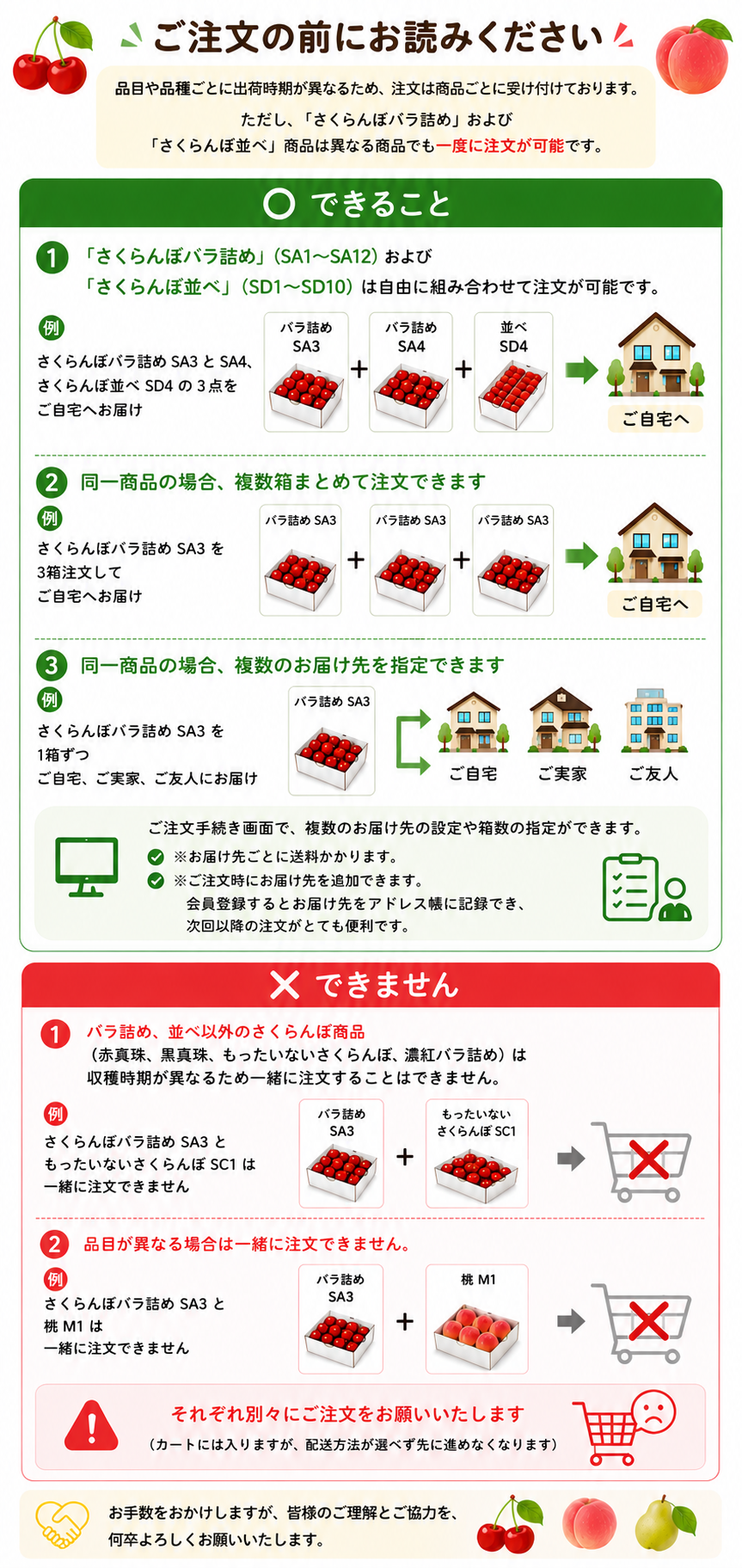 ご注文の前にお読みください