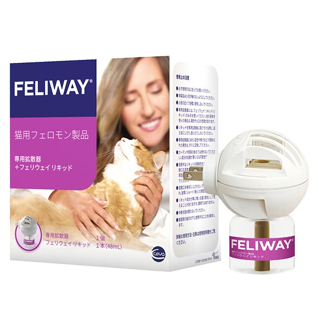 当日出荷】『フェリウェイ専用拡散器+リキッド×1個セット』猫用【セバ